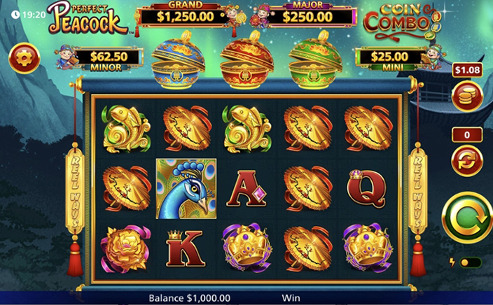 Coin Combo Perfect Peacock